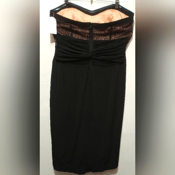 Jessica Simpson collection Style JSOW1947,strapless black dress, size 14 - Picture 3 of 7